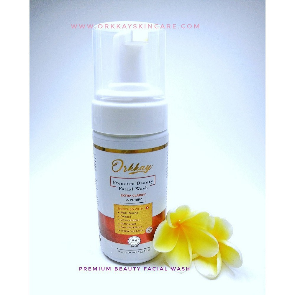 FACIAL WASH PREMIUM ORKKAY SKINCARE MELEMBABKAN SUPER AMPUH