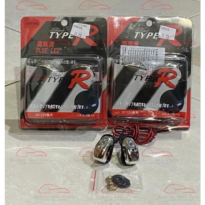 Silahkan Order] Nozzle nozle semprotan air wiper mobil universal variasi led