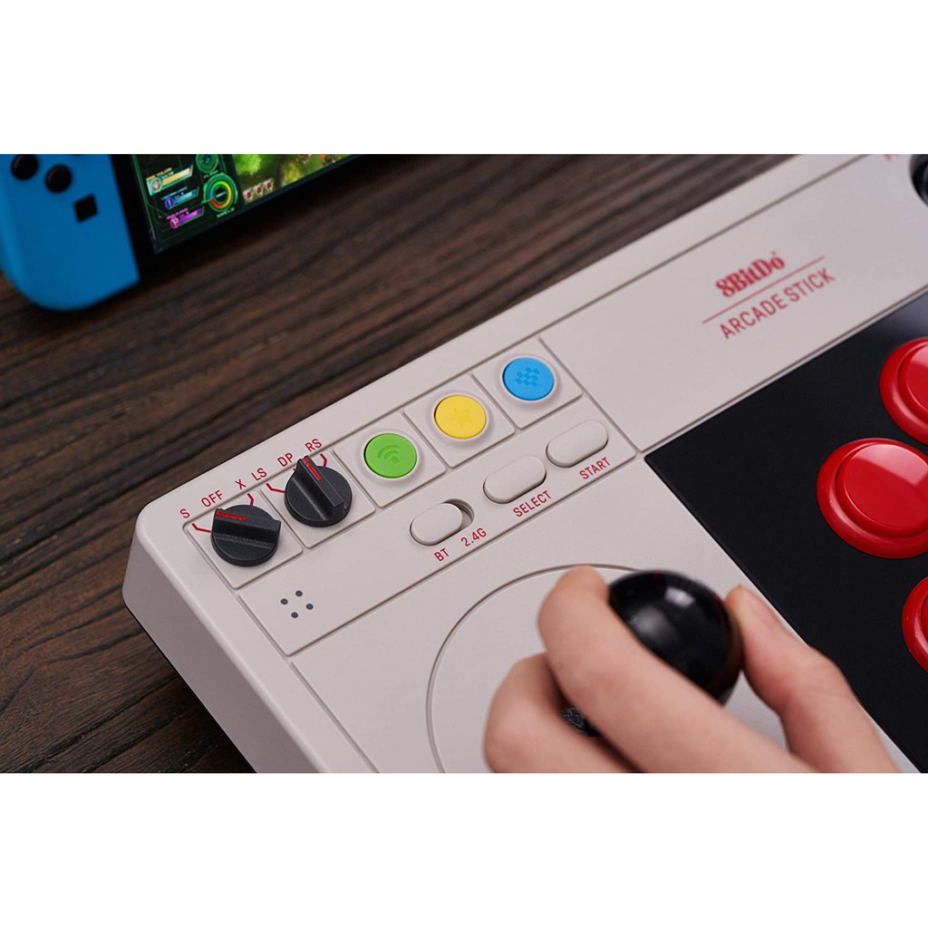 8BitDo Joystick Arcade Fighting Stick for Switch Window Steam Gamepad