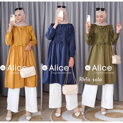 STARLA TUNIK / 18.7 / BAHAN KATUN TOYOBO / LD 110 CM / PB 100 CM / ALLSIZE BUSUI / ALICE