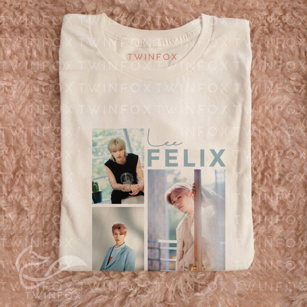 Kaos Kpop Unisex Stray Kids Felix Photo