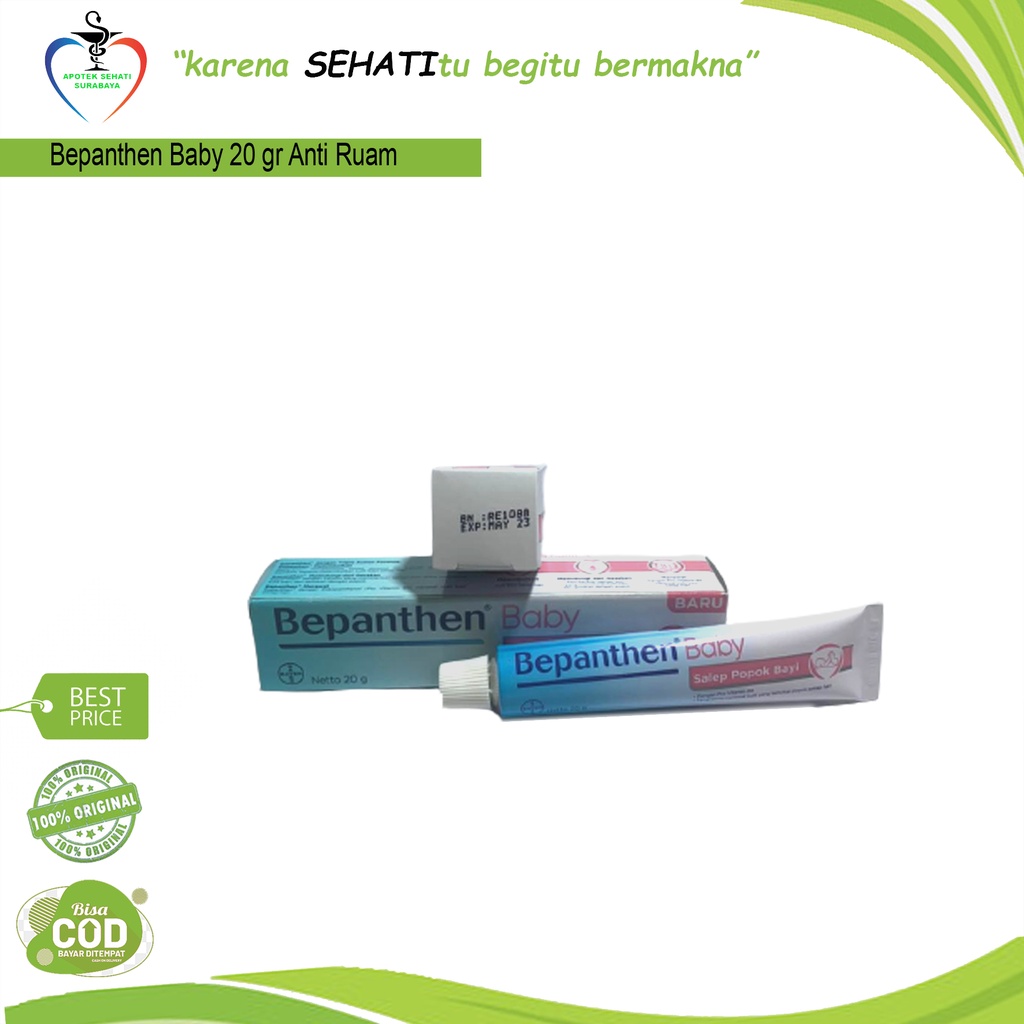 CREAM BAYI BEPHANTEN 20 GRAM / Cream Ruam Popok Bayi