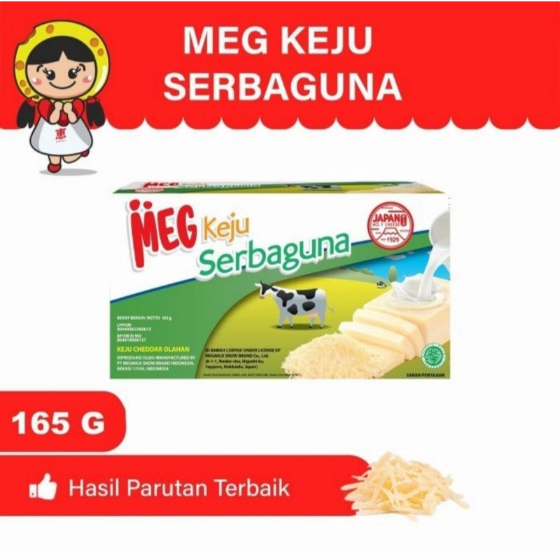 

Keju Meg Cheddar 165gr