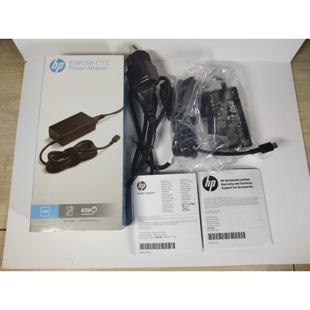 Adaptor Charger Laptop HP Type C 65W 1P3K6AA Genuine Original