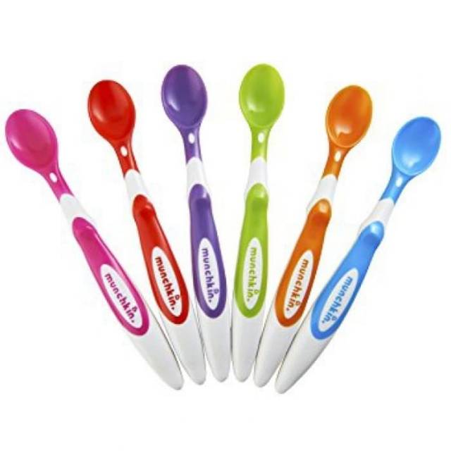 MUNCHKIN 6pcs  Soft Tip  Infant Spoon Sendok Bayi Isi 6 Sendok Bayi Munchkin Baby Spoon