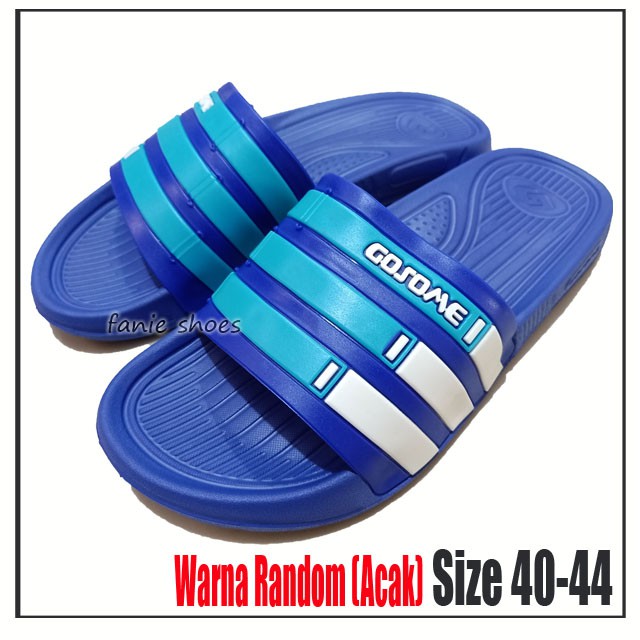 Gosome Sandal Karet Selop Laki 40-44 / Sandal Laki Ringan Waterproof / Sandal Sehari-hari