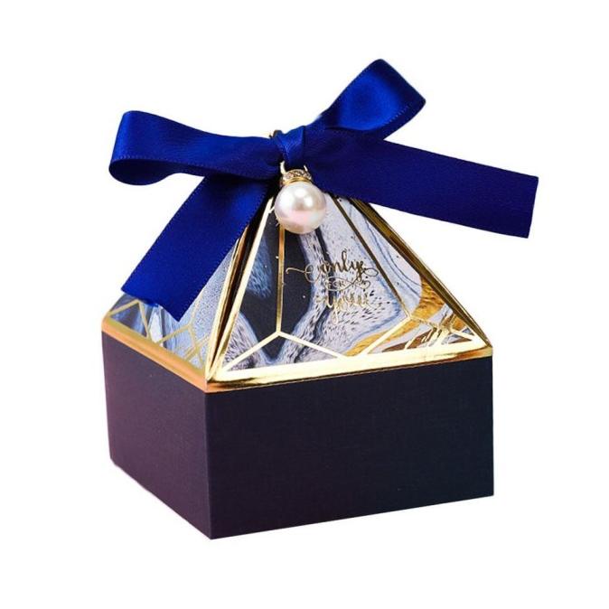 

50PCS WEDDINGBOX PAGODA-SHAPEDWEDDING PACKAGING BOX GIFT SIZE D7R7 DSFD2215645