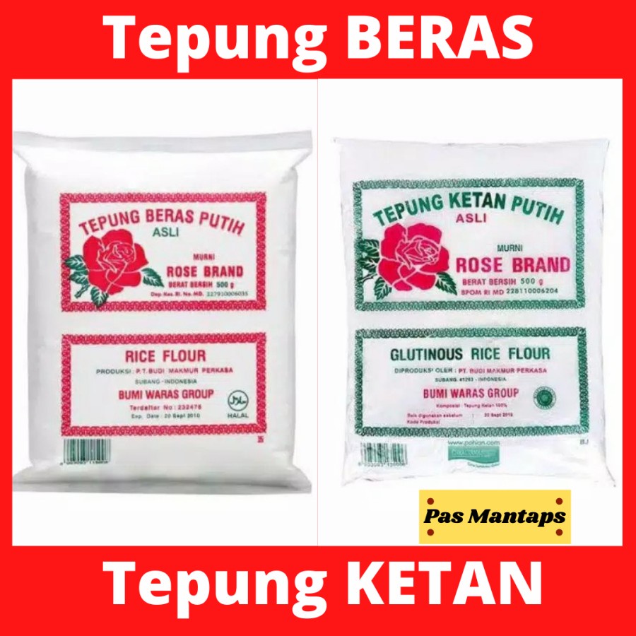 

Tepung BERAS dan Tepung KETAN PUTIH Rose Brand Pasar Murah Bekasi