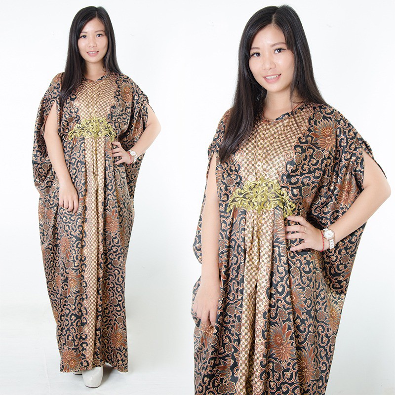 SB Collection Dress Maxi Gina Longdress Kaftan Gamis Jumbo Batik Wanita