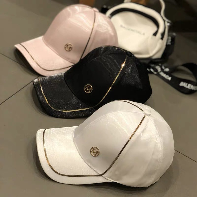 NEXTSTOP-075 Topi Baseball Mode Wanita Katun Sutera Tip bebek M Logo