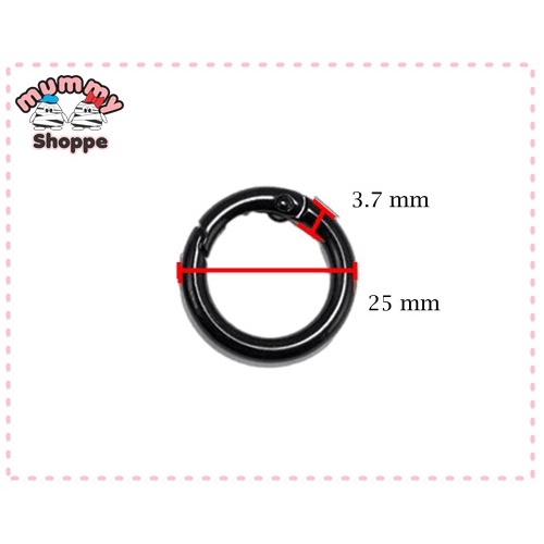 pengait karabiner bulat / Round Carabiner Keychain Bag Buckles Connector