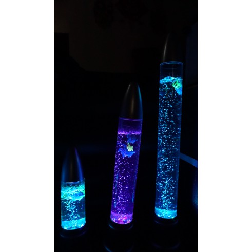 Lampu Aquarium Kaca dengan 7 Warna Lampu / Lampu Hias Ruangan