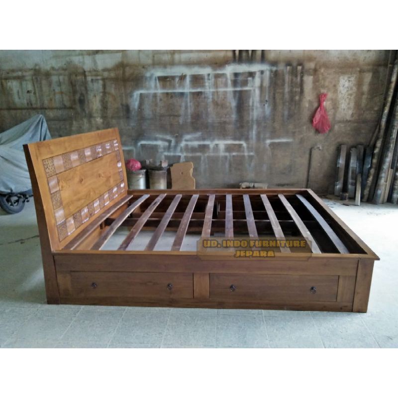 dipan tempat tidur bale bale murah minimalis furnitur kayu jati jepara