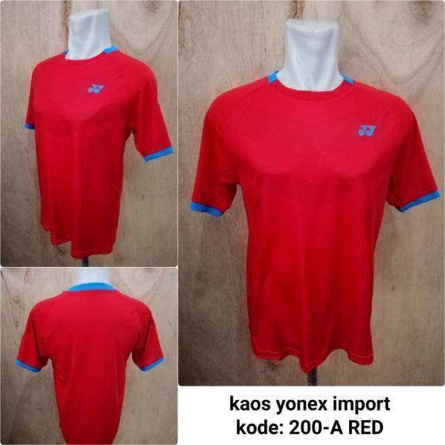 Terlaris  Baju badminton Yonex 200-A kaos badminton yonex kaos yonex import  Freeongkir