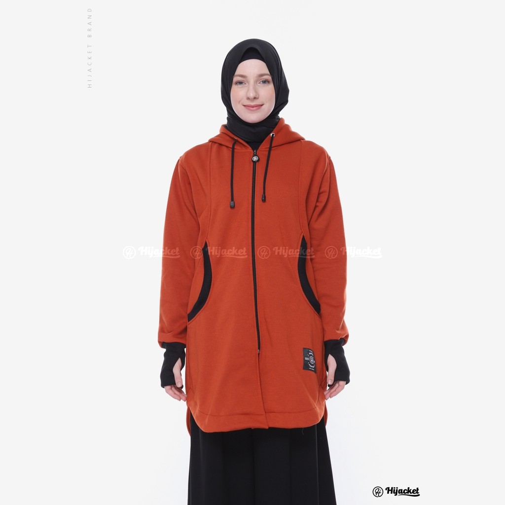 Hijacket Elektra Series Origilal Jaket Hijabers Bahan Premium Fleece yang 