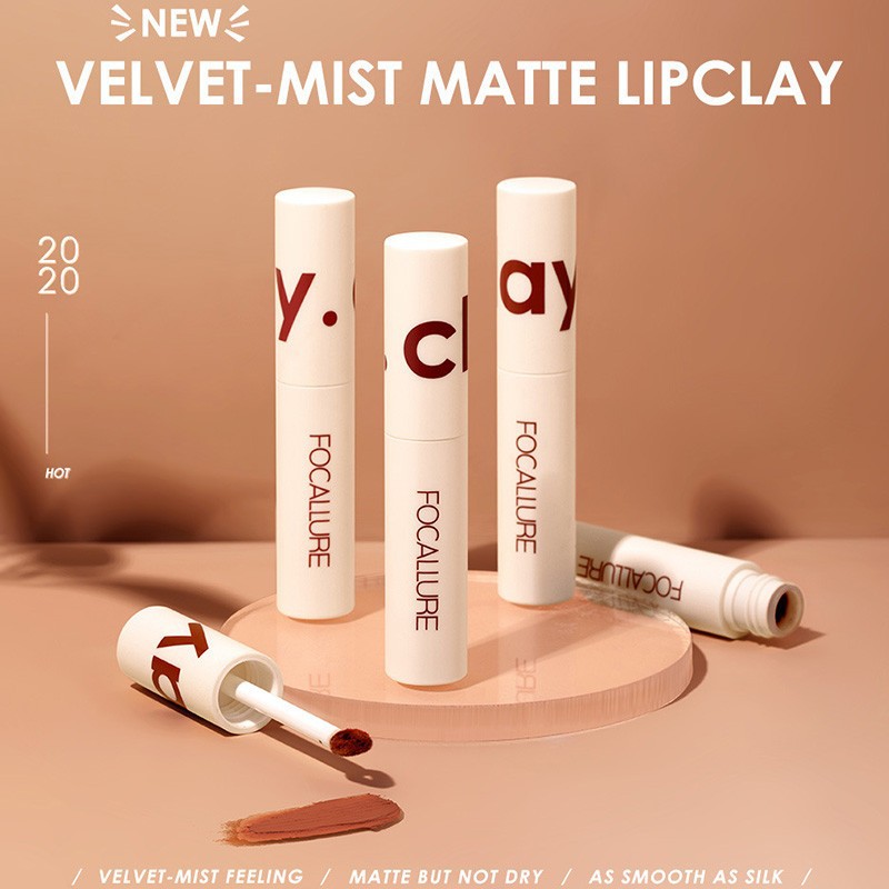 (READY &amp; ORI) Focallure True Matte Lip Clay FA179 FA 179 lipclay lipcream silky velvet waterproof terbaru viral