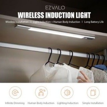 Ezvalo Lampu Sensor Gerak LED Motion Lamp Lightbar Cabinet Wardrobe Sensor Gerak 30cm