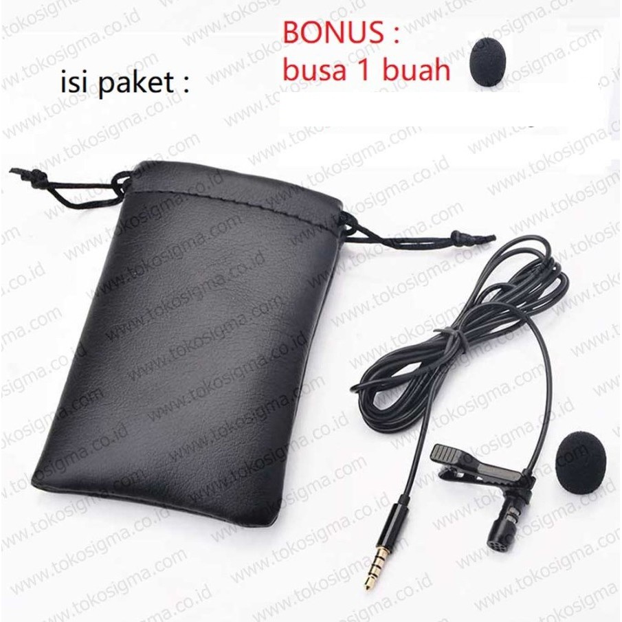 Mic Lavalier Microphone TRRS Smartphone Laptop Combo Audio jek 3.5mm