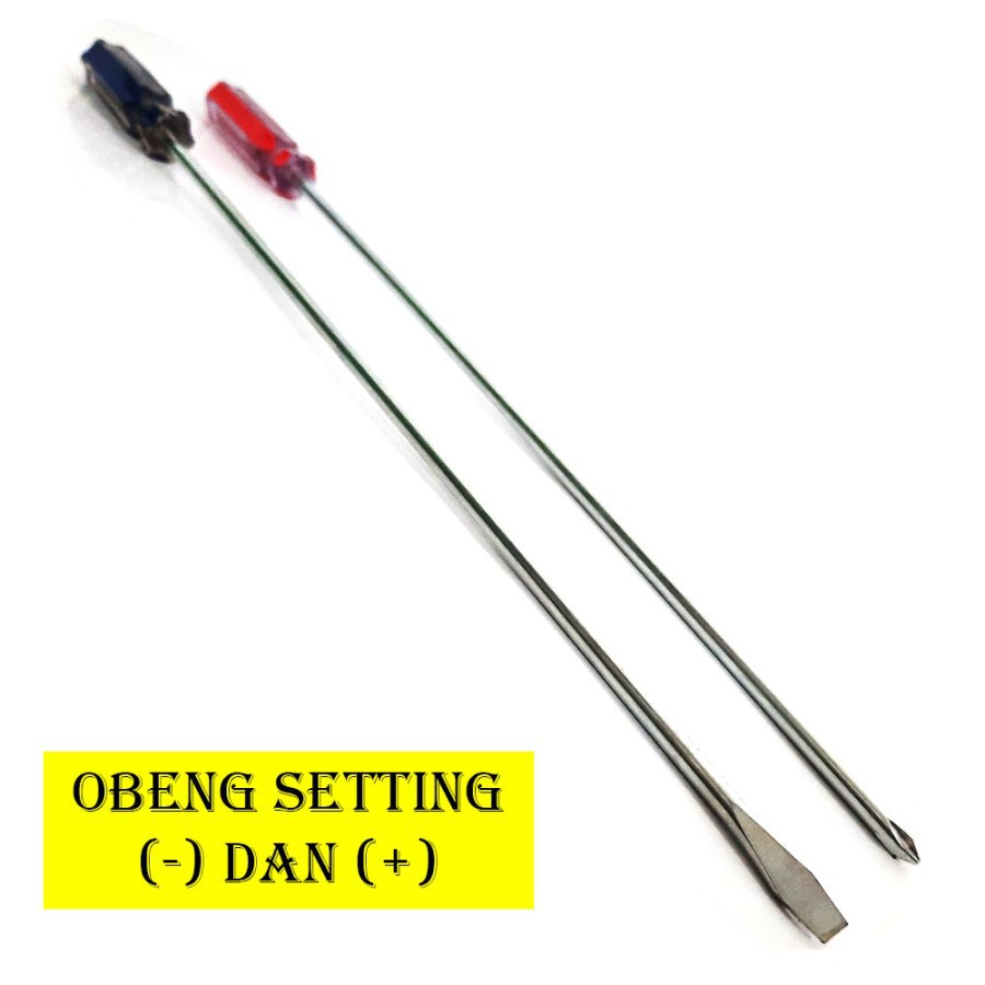 POPAYE OBENG KURUS SETTING SET PANJANG 12 INCH (+) (-) OBENG LONG