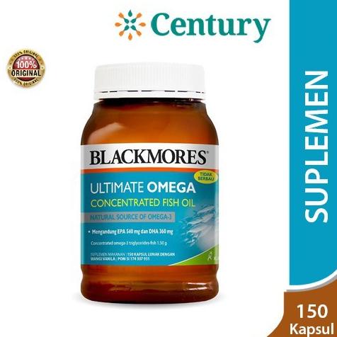 Blackmores Ultimate Omega Concentrated Fish Oil Isi 150 Kapsul/Omega 3 Lc