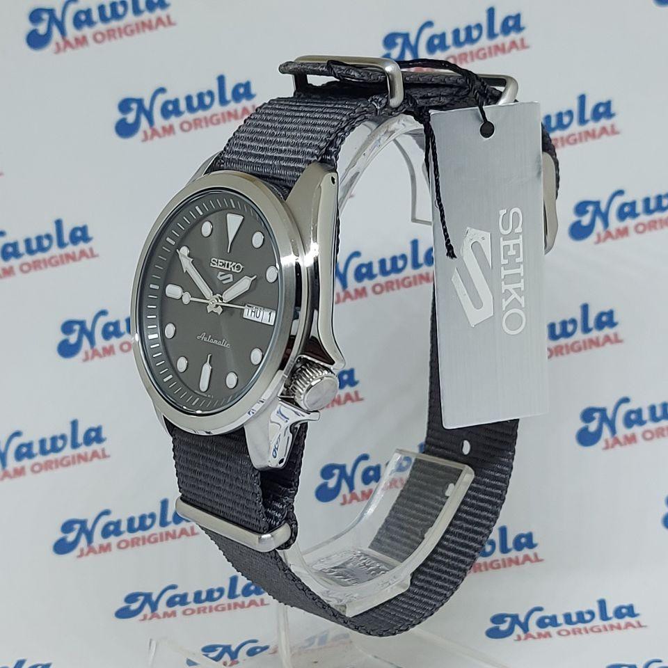 Seiko 5 Sports SRPE61K1 Automatic Grey Nylon - Jam Tangan Pria SRPE61