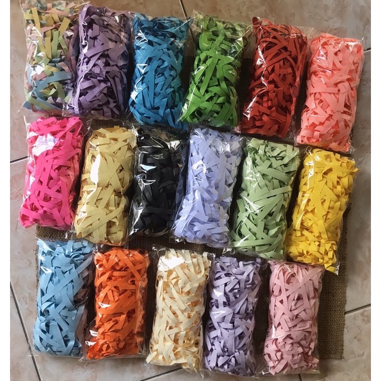 

kertas serut warna kertas cacah warna kertas hampers