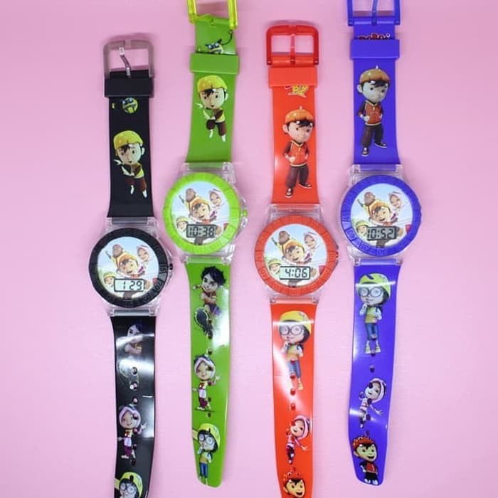 New Arrival JAM TANGAN ANAK LAKI LAKI BOBOIBOY BOBOBOY LAMPU MUSIK DIGITAL Low Price!