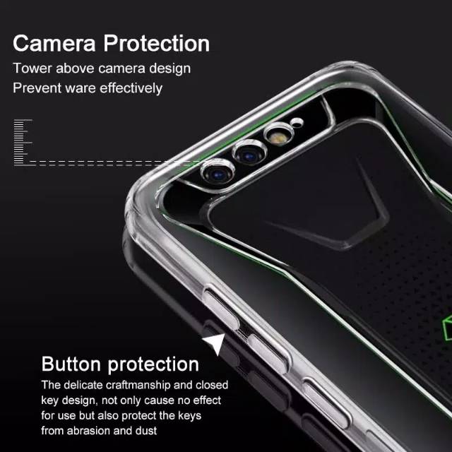 IMAK Black Shark Blackshark case casing cover free Screen protector