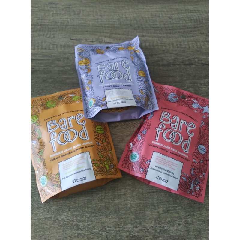 

Permen Jahe Bare Food/Chewy Ginger Candy Barefood Sin A/Sin A