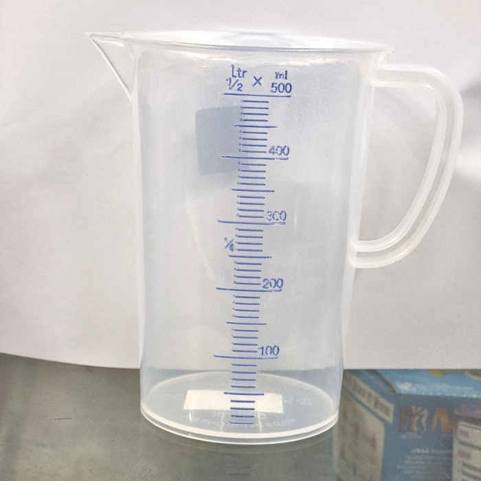 Gelas Ukur 500ml Gelas Takar Scarlett Measuring Cup Green Leaf 1830