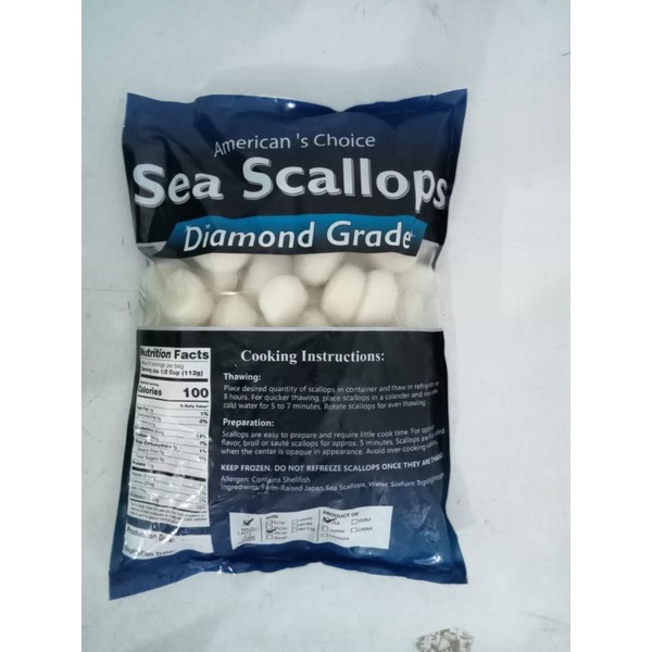 US Scallop Shell Off 2.27kg 10/20 | Kerang Kampak | Scallop | Mukimi