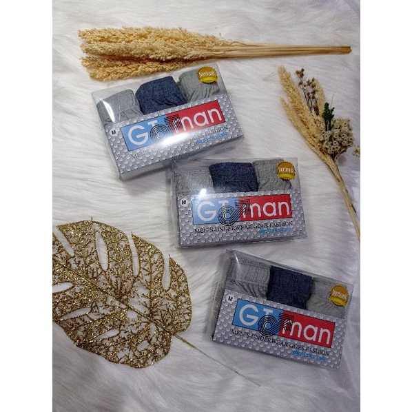 CELANA DALAM PRIA MURAH KOTAK 3 IN 1 BAHAN ADEM