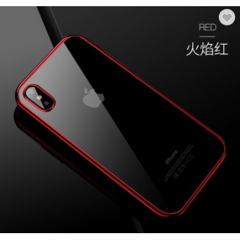 Softcase TPU Cafele Full Plating Color Slim Case Cover Casing Iphone X