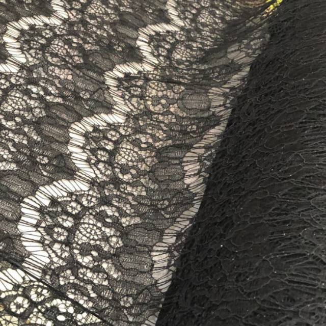 Kain tile brokat renda/brukat renda.renda gliter.renda bahan.renda meteran per setengah meter