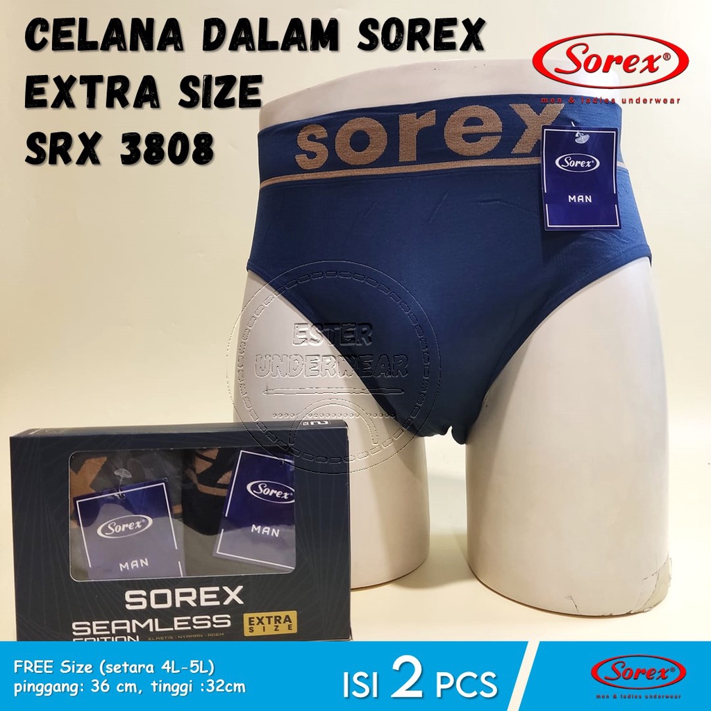 SOREX MAN SRX 3808 BIG SIZE  | CD PRIA EXTRA SIZE JUMBO RAJUT  Isi 2Pcs/Pack