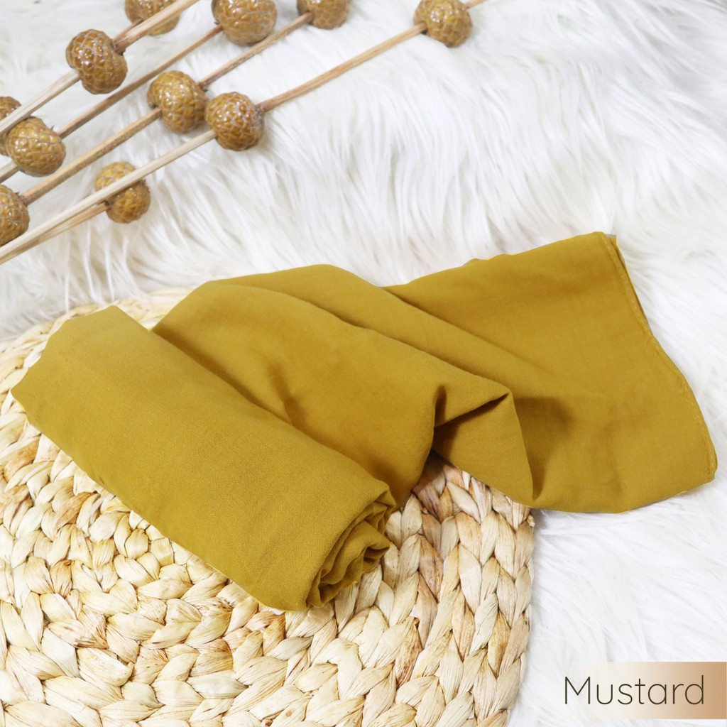 Hijab Pashmina Voal Arabian | Bahan Voal Arabian | Hijab Daily By Shaybee.id-Mustard