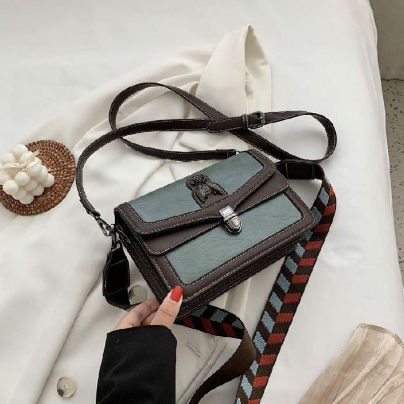tas selempang impor warna hijau