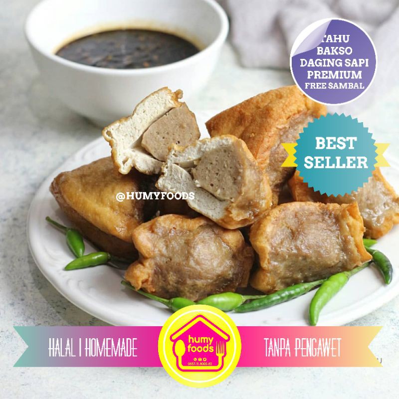 Tahu Bakso Premium Full Daging Sapi Free Sambal Kecap 10pcs Tanpa Pengawet Shopee Indonesia