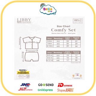 LIBBY EARTH SERIES COMFY SET SETELAN BAJU PENDEK DAN PANJANG KANCING TENGAH CELANA PENDEK DAN PNJG B1