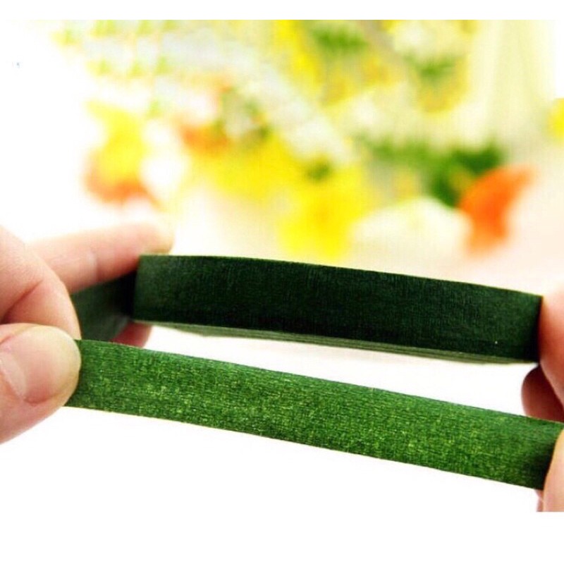 FLOWER TAPE / FLORAL TAPE / GREEN TAPE / SELOTIP DAUN / SELOTIP BUNGA 1.2 cm*2 m