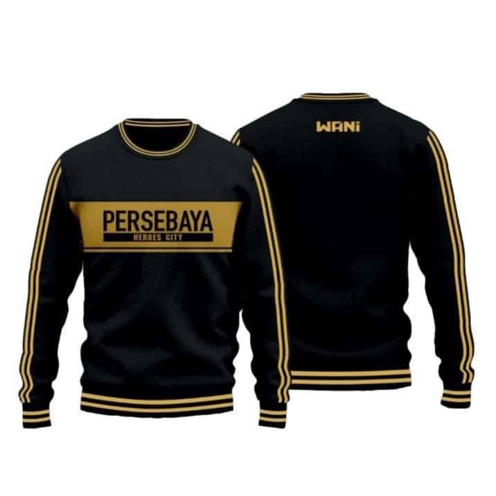JAKET SWEATER BONEK HITAM GOLD SWETER BONEK