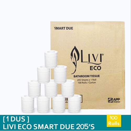 Tissue Livi Smart Due / Tisu Toilet roll 205s per carton