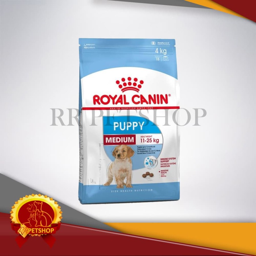 Makanan Anjing Royal Canin Medium Puppy 4 Kg Dog Food RC Junior 4kg