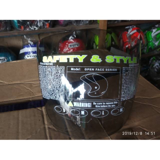 KACA HELM ORI HELM HIU NICO BMC SUNCITY, TOURING, 380, X-BIKER, MAZ SURFUR ORI