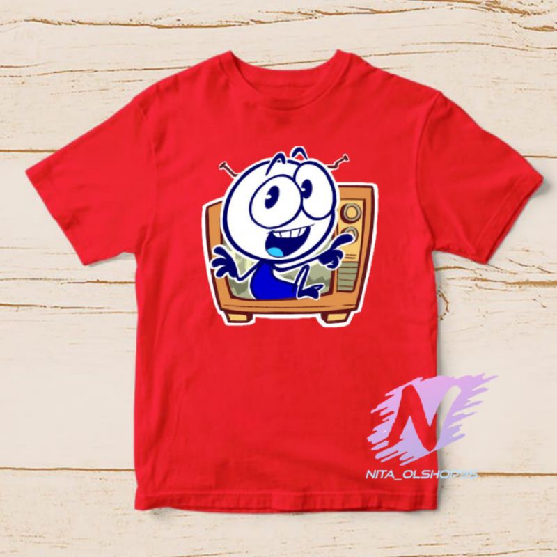 baju kaos anak karakter pencilmation kartun Yt