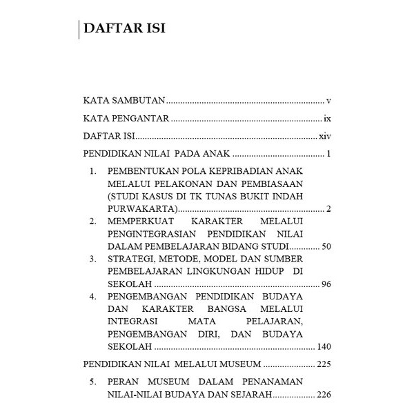 Buku Bunga Rampai Mengembangkan Karakter Melalui Pendidikan Berbasis Nilai - Buku Asli