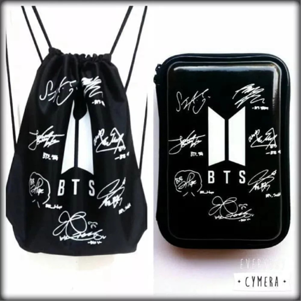 

PAKET TAS SERUT Plus HPO Kotak Pensil KPOP BTS