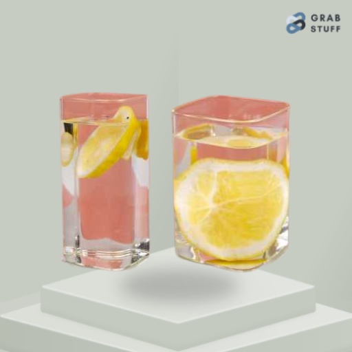 Gelas Minuman Borosilicate Glass Transparan Kotak Unik / Gelas Minuman Borosilicate Glass / Gelas kaca bening Lucu bentuk kotak Aesthetic Estetik Estetika  / Gelas Kaca Minum Susu Teh Jus Kopi Minuman Borosilicate Glass / Gelas Kotak Kaca Minum Korean