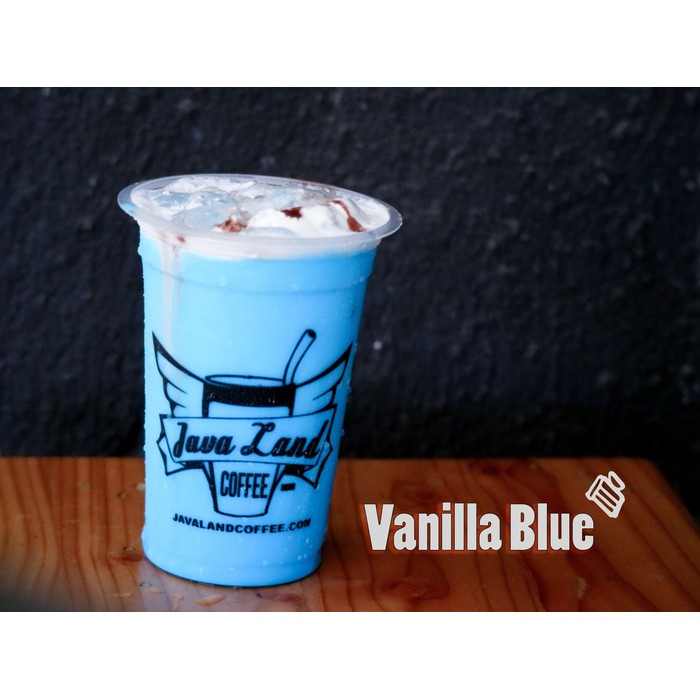 Javaland Bubuk Minuman Rasa Vanilla Blue 1Kg - Regular Plain | Bubble Powder Drink Boba