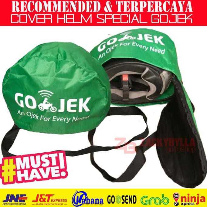 Helm-Best-Sale-860978- Cover Helmet Gojek, Tas Helm Anti Hujan Dengan Logo Gojek - Gojek